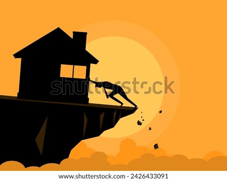 Home debt. People trying to push their house up 