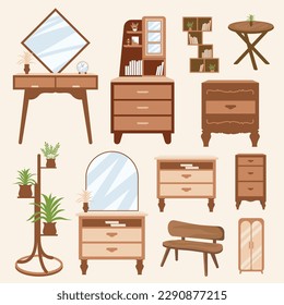 Colección de estilo boho de decoración doméstica