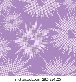 home decor flowers dots artificial style pattern with light background..eps
