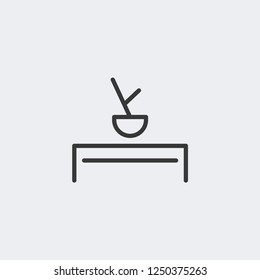 Home decor icon isolated on background. Furniture symbol modern, simple, vector, icon for website design, mobile app, ui. Vector Illustration
