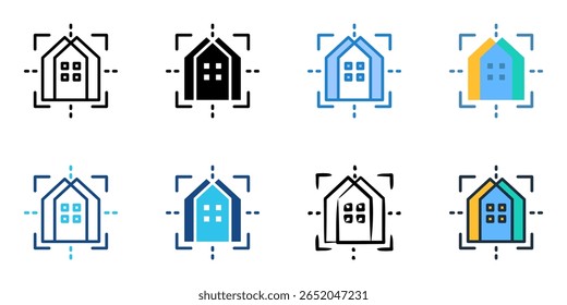 Home decor icon set multiple style collection 
