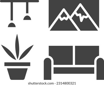 Home Decor icon vector image. Suitable for mobile application web application and print media.