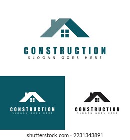 Home decor logo, building logo design vector