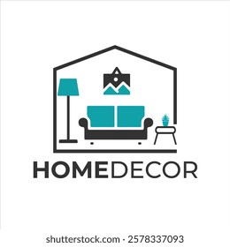 Home decor logo design concept