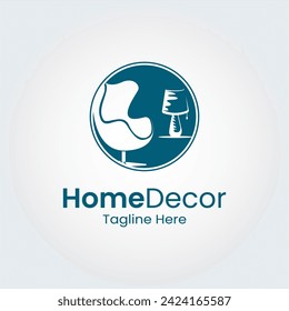 Home Decor Logo Design Template. Interior Design Logo.