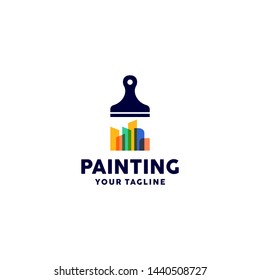 Home decor painting services and repairs of isolated multicolor icons, Concept for home decoration, building, house construction and staining.