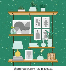 Ilustración vectorial de decoración doméstica