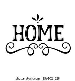 Home decor vector file. Rustic decor digital  files sayings. Home clip art. Isolated on transparent background.