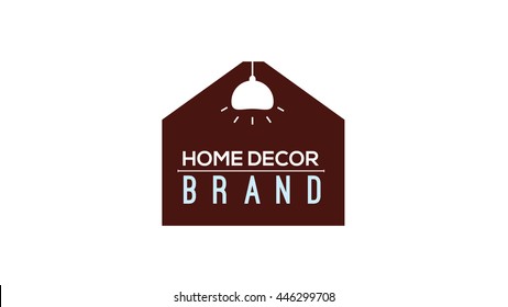 Home Decor Vector Logo Template. Interiors Brand Identity