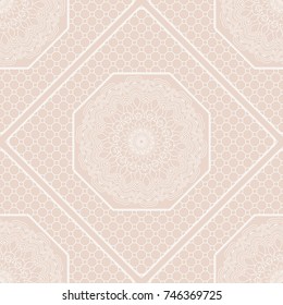 Home decor wallpaper. Seamless pattern. Lace ornament. Vector illustration. For Fashion Background, Interior Design