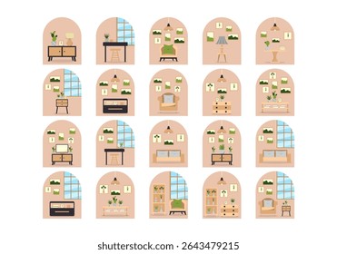 Home Decoration Illustration Element Set