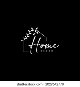 home decoration line logo vector
