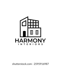 Home decoration studio company vector logo design