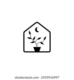 Home decoration studio company vector logo design
