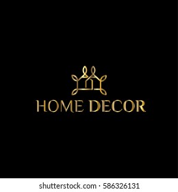 Home decoration vector logo design template