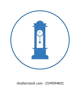 Home decorations grandfather clock icon | Circle version icon |