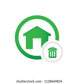 home delete vector icon