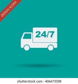 home delivery. Flat design style eps 10