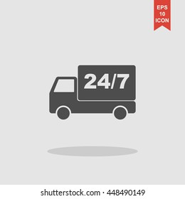 home delivery. Flat design style eps 10
