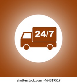 home delivery. Flat design style eps 10