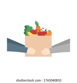 Home Delivery Food delivery service concept