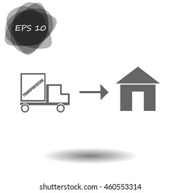 Home delivery icon
