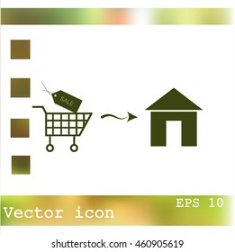 Home delivery icon