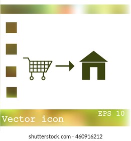 Home delivery icon