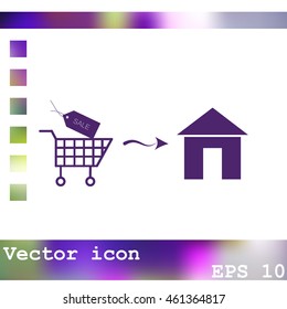 Home delivery icon