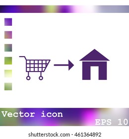 Home delivery icon