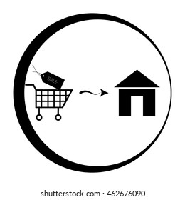 Home delivery icon