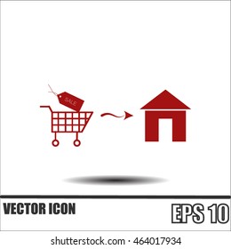 Home delivery icon