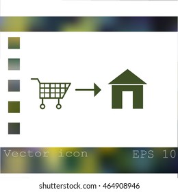 Home delivery icon