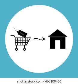 Home delivery icon