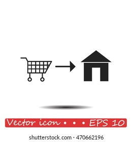 Home delivery icon