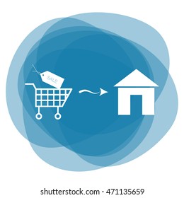 Home delivery icon