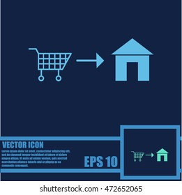 Home delivery icon