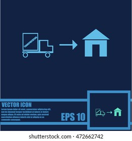 Home delivery icon