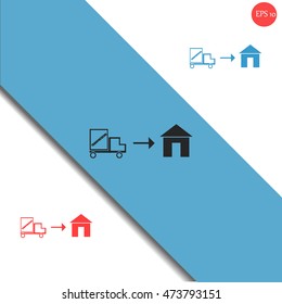Home delivery icon