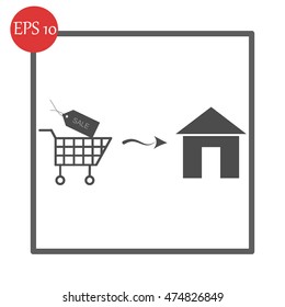 Home delivery icon