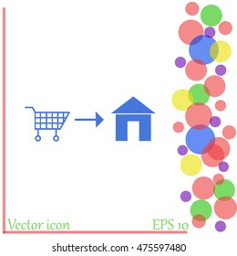 Home delivery icon