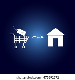 Home delivery icon