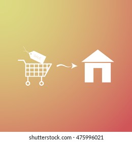 Home delivery icon