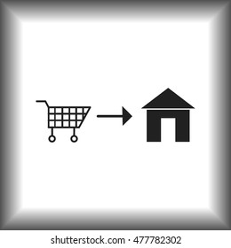 Home delivery icon