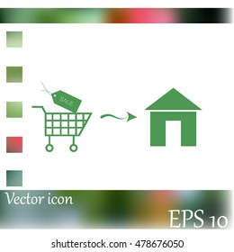 Home delivery icon