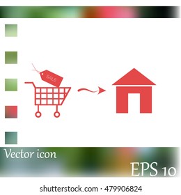 Home delivery icon