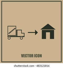 Home delivery icon