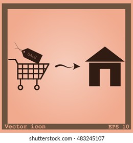 Home delivery icon
