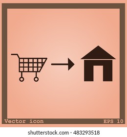 Home delivery icon