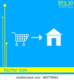 Home delivery icon